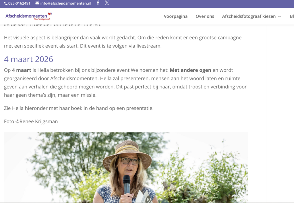 afscheidsfotografie, rouwverwerking